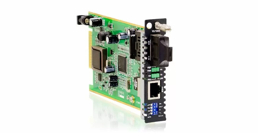 CTC Union 10/100Base-TX to 100Base-FX In-Band converter SC- MM 2km
