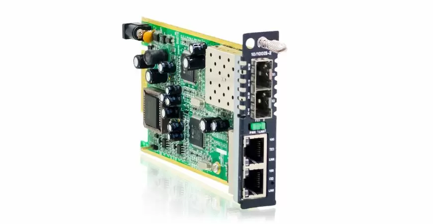 CTC Union Dual 10/100Base-TX to 100Base-FX In-Band Mng. Converter SFP