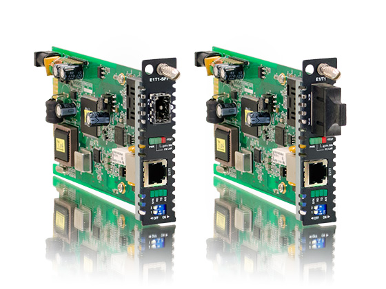 CTC Union E1 RJ-45 to fiber card, SC, 15km