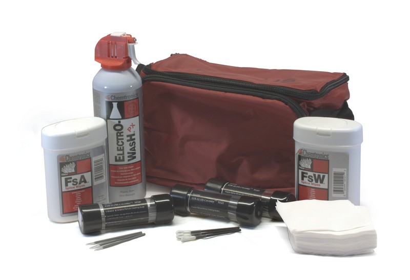 ITW Fusion Splice Prep and Equipment Maintenance Kit contains