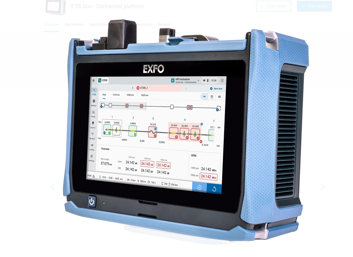 EXFO FTB-DUO RUNKO FTB-LITE DUO RUNKO