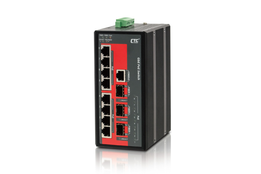 CTC Union CTC Union Managed PoE Switch8x10/100/1000Base-T & 1xFE/Gb