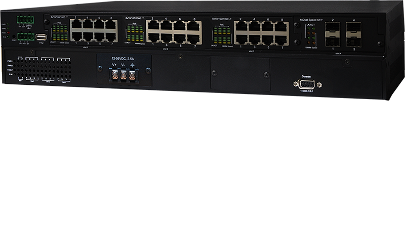 Lantech Lantech 24-port + 4xSFPIndustrial switch