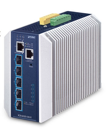 PLANET Layer3 5-Port 10GBASE-X SFP+ 1-Port 10GBASE-T Ind. switch
