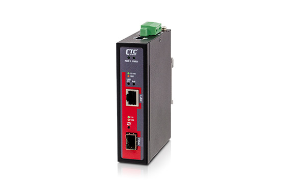CTC Union Industrial mediamuunnin PoE10/100/1000Mbps SFP-paikalla