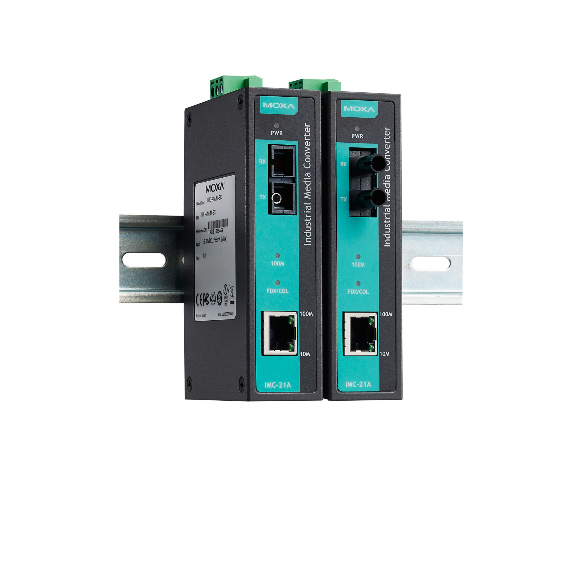 MOXA Moxa Industrial 10/100BaseT(X)-100BaseFX media converter SC MM