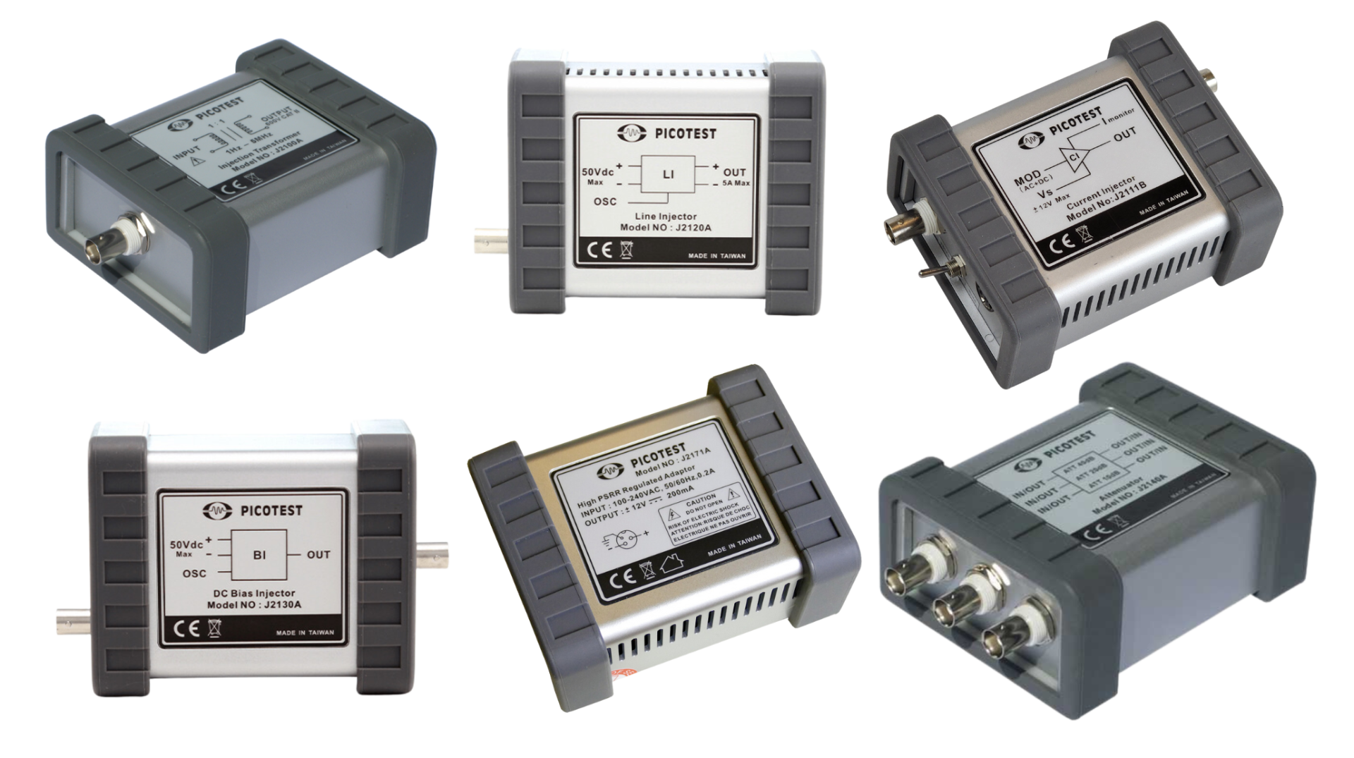 Picotest Injector Bundle #2: J2110AS Solid StateInjector, J2111BS Current Injector, J212