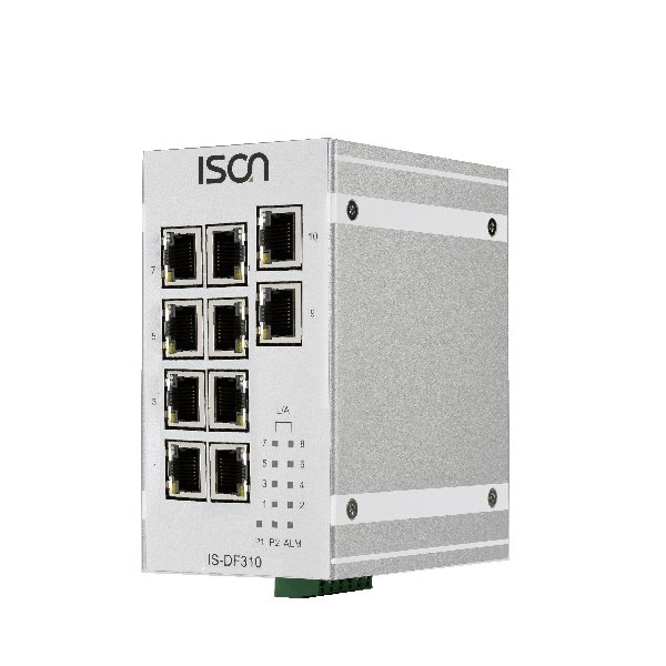 ISON 10-port Fast Ethernet Unmanaged Layer 4 Industrial Ethernet Switch