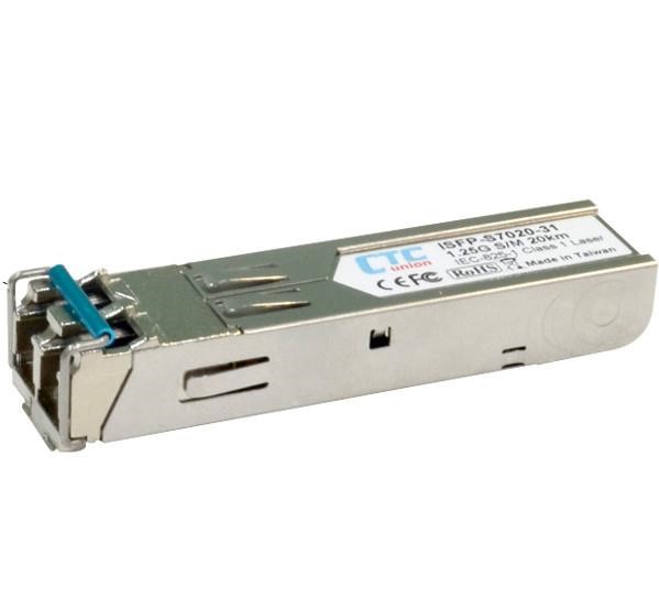 CTC Union 1.25G SFP  1000Base-X Indust. 1310nm, 15dB, with DDMI 