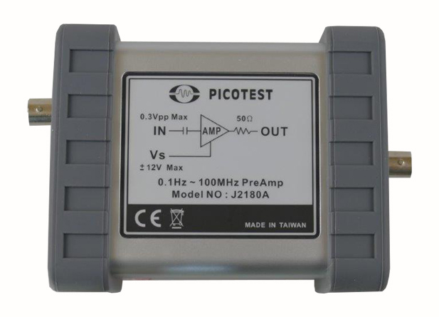 Picotest J2180A 0.1Hz-100MHz Ultra Low Noise Preamp (Shielded)