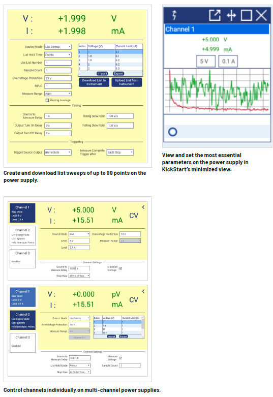 Tektronix KickStart Power Supply AppSoftware, floating