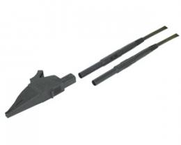 HIOKI Clip type lead, black, 1m for SM7110