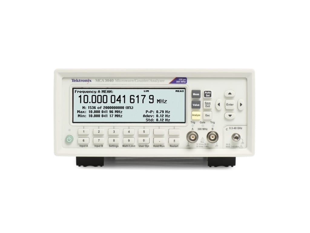 Tektronix Microwave/Counter Analyzer & Power Meter, 300MHz/27GHz, Med Timebase