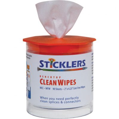 BCC Solutions CleanWipes 90 Fiber Optic Wipes for theBenchtop