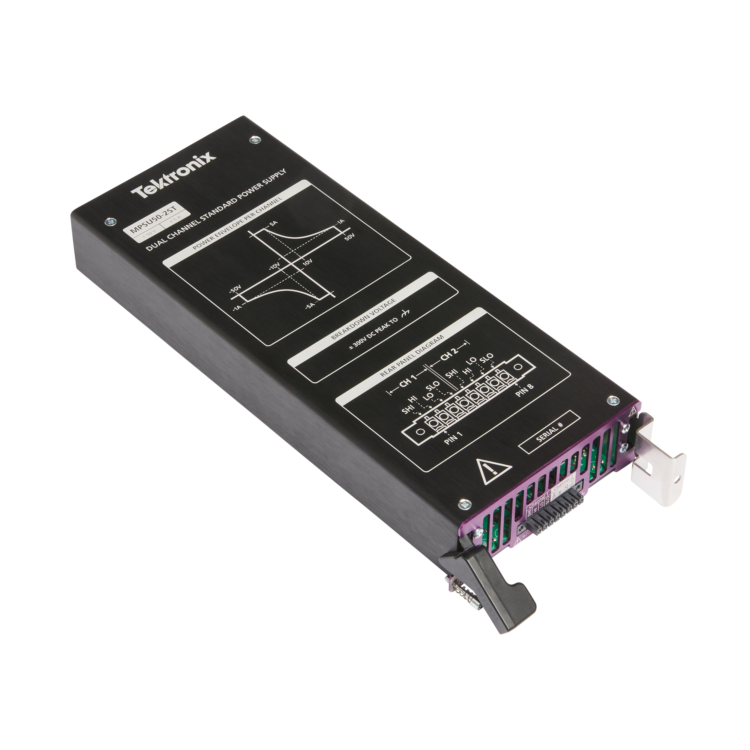 Tektronix MP5000 PSU Module, 50W, 50V, 5A, 2 channels,Standard Power