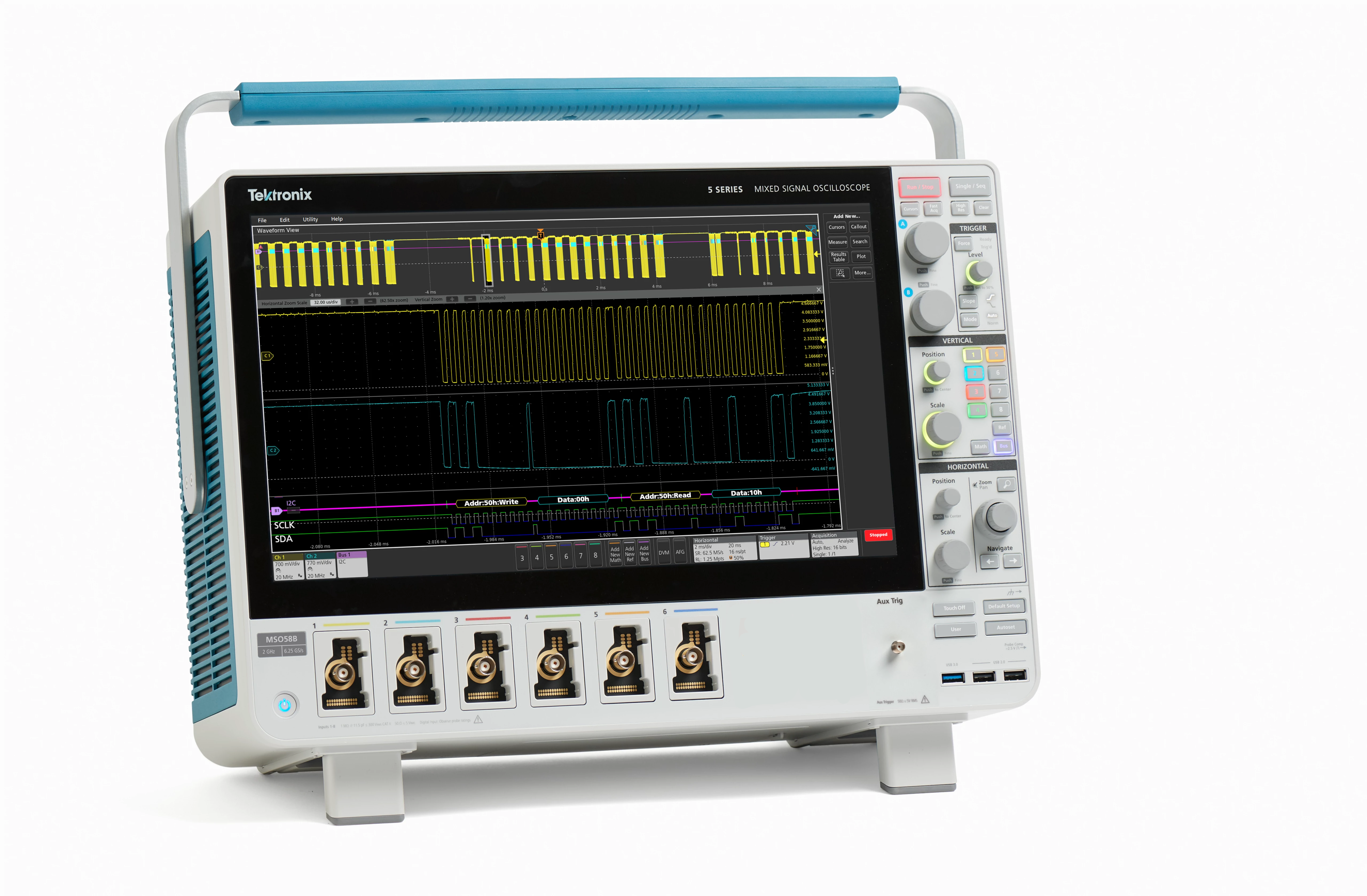 Tektronix MSO56, 5 Series Mixed Signal Oscilloscope, 6 FlexChannels