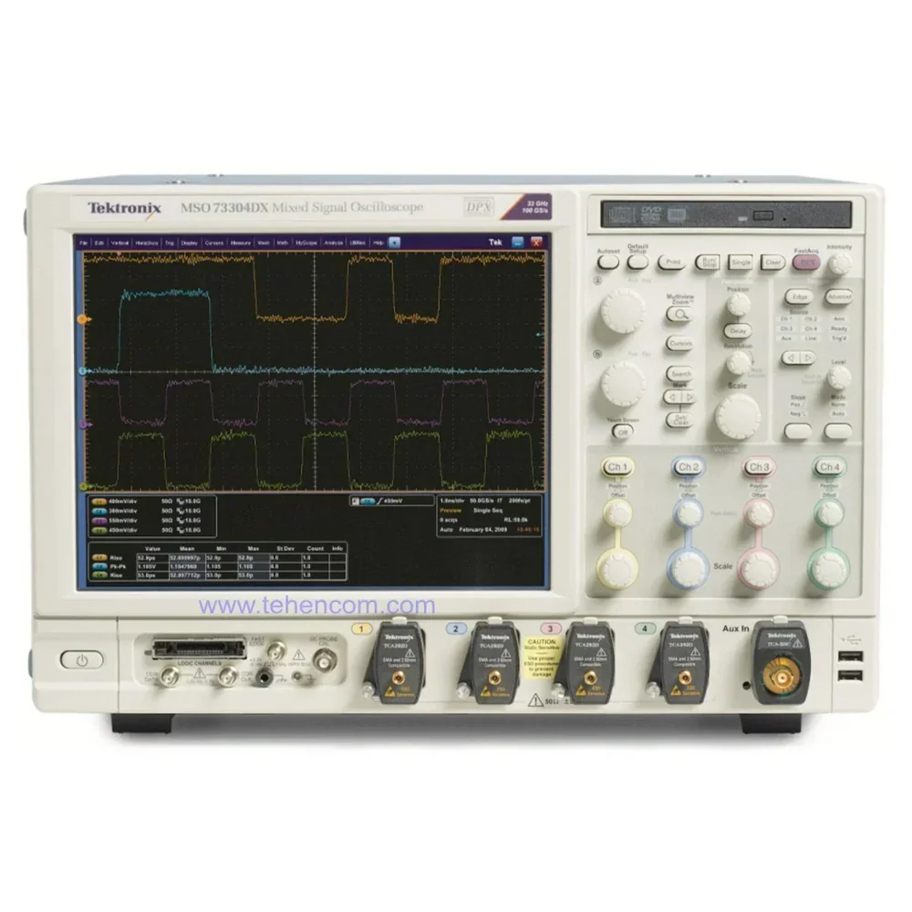 Tektronix 23 GHz Mixed Signal Oscilloscope, 4 analog / 16 logic channels