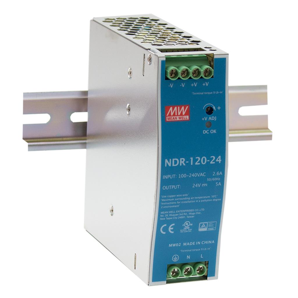 BCC Solutions Mean Well AC-DC Single output Industrial DIN rail power supply