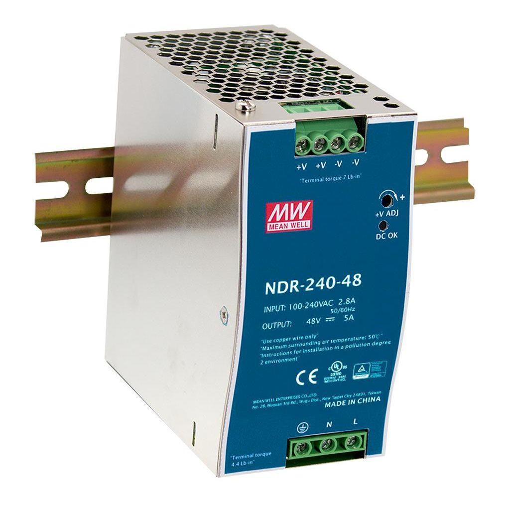 BCC Solutions Mean Well AC-DC Single output Industrial DIN rail power supp