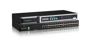 MOXA Moxa 16-port RS-232 to Ethernet secure device server, 100-240 VAC input