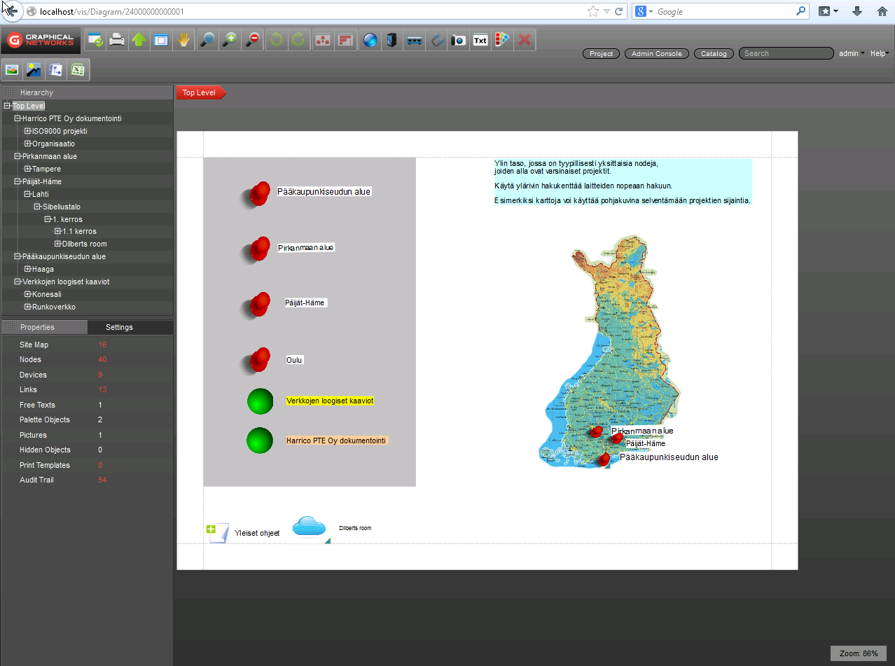 Graphical Networks netTerrain License Logical