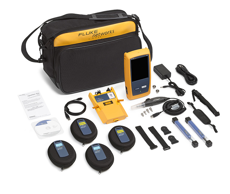 Fluke Networks OptiFiber Pro Quad w/ Wi-Fienabled Versiv2 Main + OTDR 