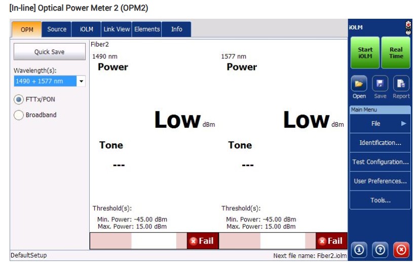 EXFO IN-LINE POWER METER MAX TESTER