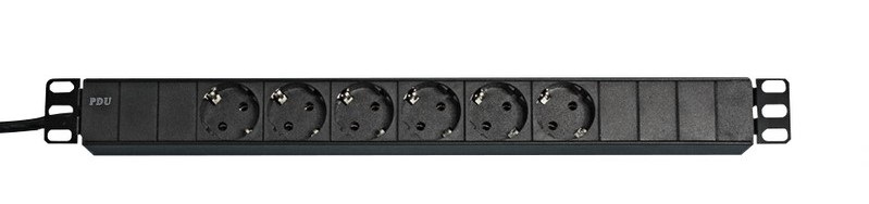 Legrand Clever 19" Pistorasiayksikkö 6-osainen