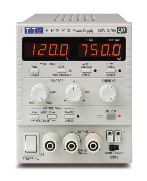 Aim-TTi Single 0-120V/0-0.75A USB/RS232/LAN/GPIB