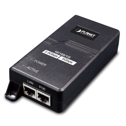 PLANET Single-Port Multigigabit802.3at PoE+ Injector - 30W 