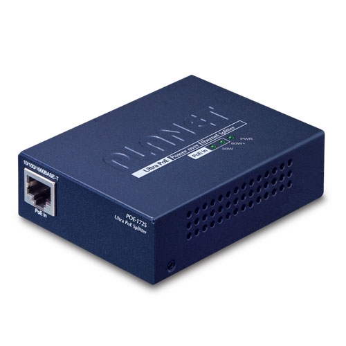 PLANET Single-Port 10/100/1000Mbps Ultra PoE Splitter (12V/19V/24V)