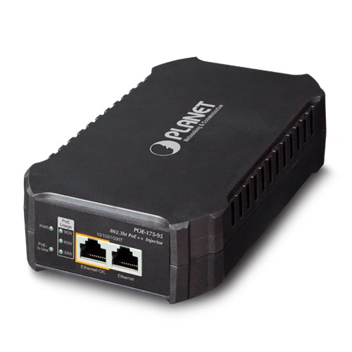 PLANET Single Port 10/100/1000Mbps802.3BT POE++ INJECTOR