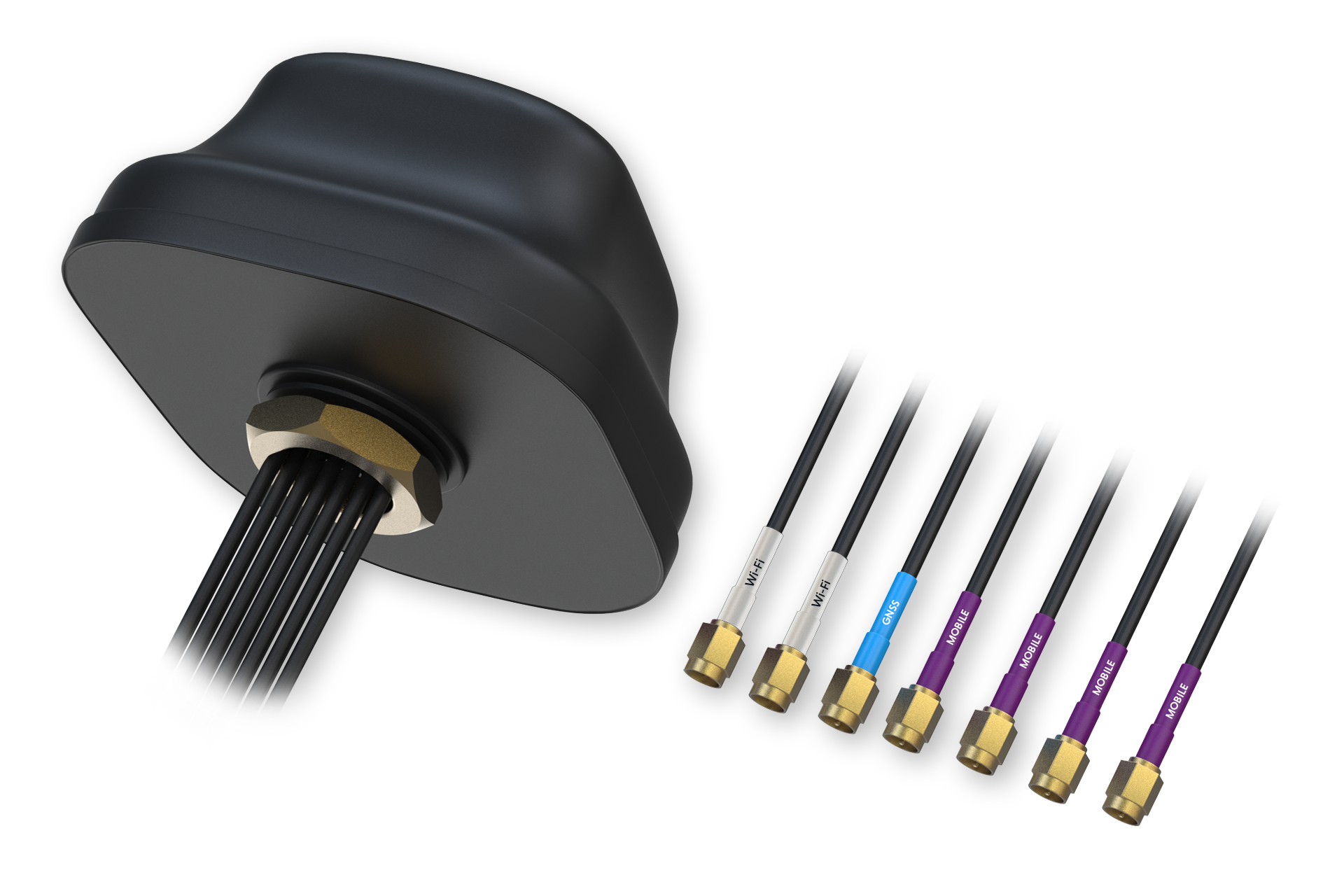 Teltonika 5G COMBO MIMO MOBILE/GNSS/WIFI ROOF SMA ANTENNA