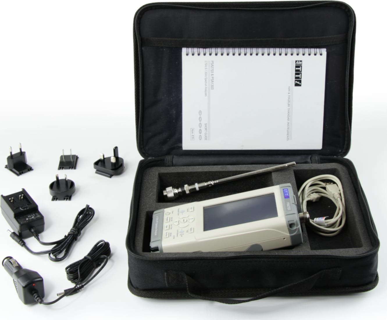 Aim-TTi Handheld 1.3GHz Spectrum Analyser + SC Kit and U01
