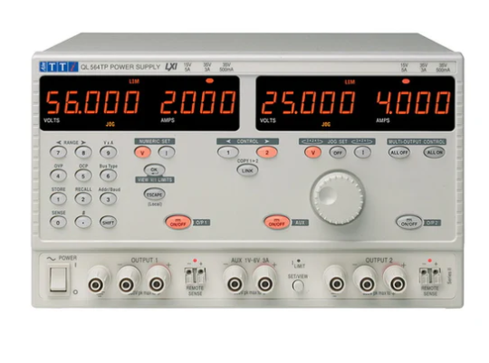 Aim-TTi Dual 0-56V/0-4A * plus 1-6V/3A LXI/USB/RS232/GPIB 