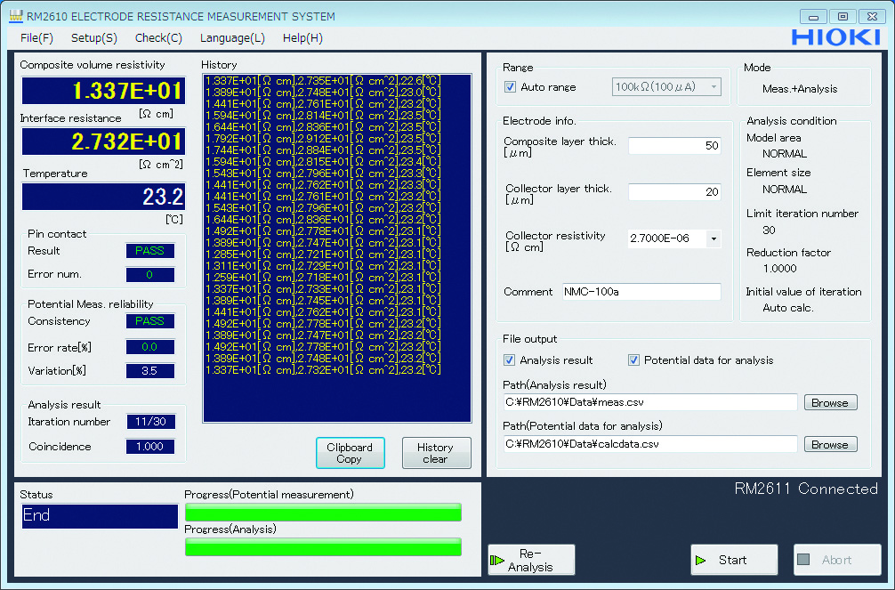 HIOKI RESISTANCE CALCULATION SOFTWARE