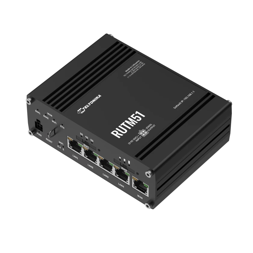 Teltonika RUTM51 Industrial dual 5G LTE router