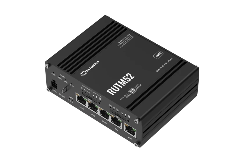 Teltonika RUTM52 Industrial dual 5G LTE router