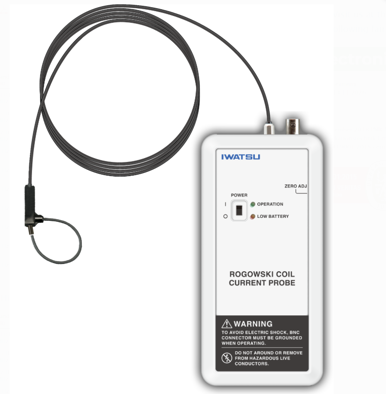 PMK Iwatsu Rogowski Current Probe, Peak current 30kA, 2Hz - 30MHz, -40°C to 150°C, 1