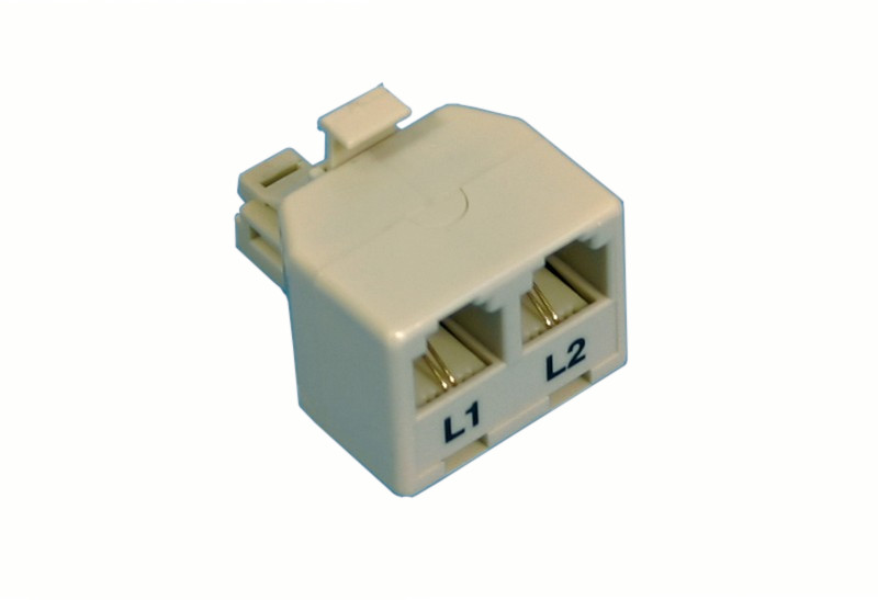 BCC Solutions Haaroitusadapteri 2 linjalle RJ11 uros 2x RJ11 naaras