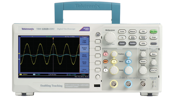 Tektronix Digital Storage Oscilloscope: 70MHz bandwith, 1GS/s sample rate, 2 Channel