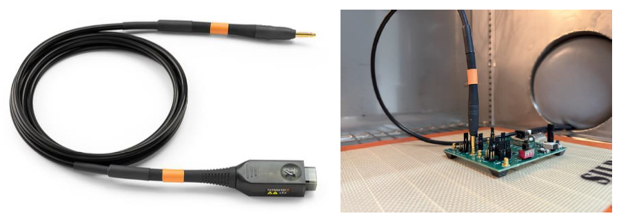 Tektronix 1X extreme temperature tip cable with MMCX connector