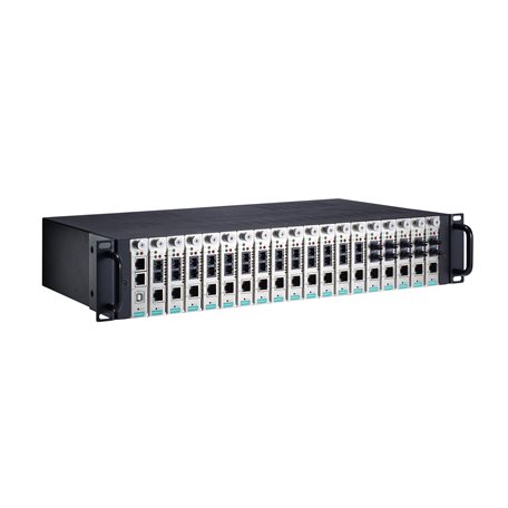 MOXA 18-slot rackmount chassismanaged media converter