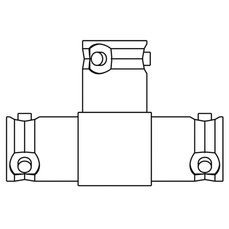 Tektronix 3-SLOT 1100V TRIAX FEMALE TO DUAL FEMALE TEE ADAPTER