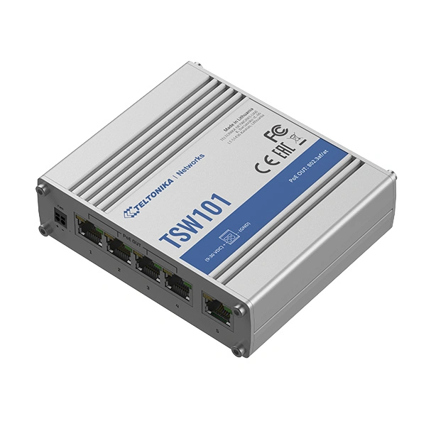Teltonika TSW101 Unmanaged Poe Switch Automotive Low input