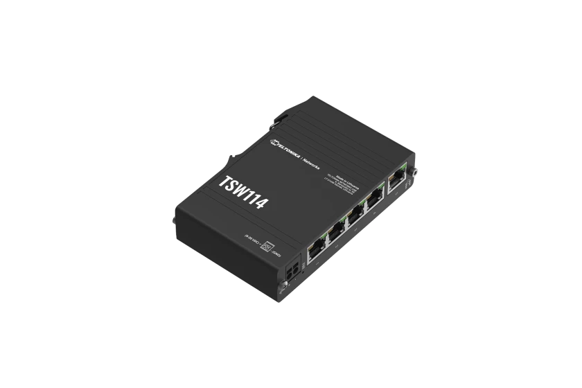 Teltonika Unmanaged Layer2 Switch 5x10/100/1000Mb DIN-kiinnitys