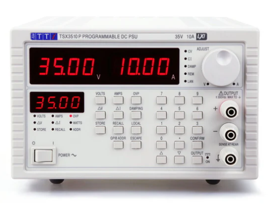 Aim-TTi Single 0-35V/0-10A, USB/RS232/LAN(LXI) option GPIB