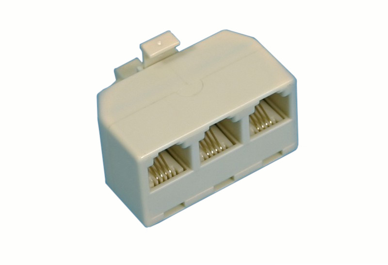 BCC Solutions Haaroitusadapteri 3x RJ11F + 1 xRJ11M