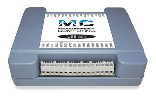 MCC USB DAQ device  w/ 8 SE analoginputs