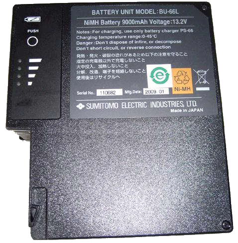 Sumitomo Electric Sumitomo BU-66L NiMH battery, high cap.13.2 V, 9000 mAh. For T-39/66